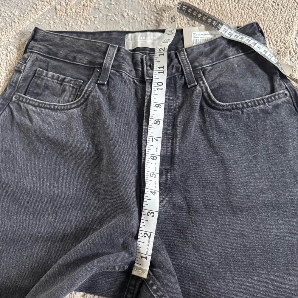 Everlane jeans The Curvy 90's Cheeky Straight Grey washed black 29 new - Picture 7 of 16